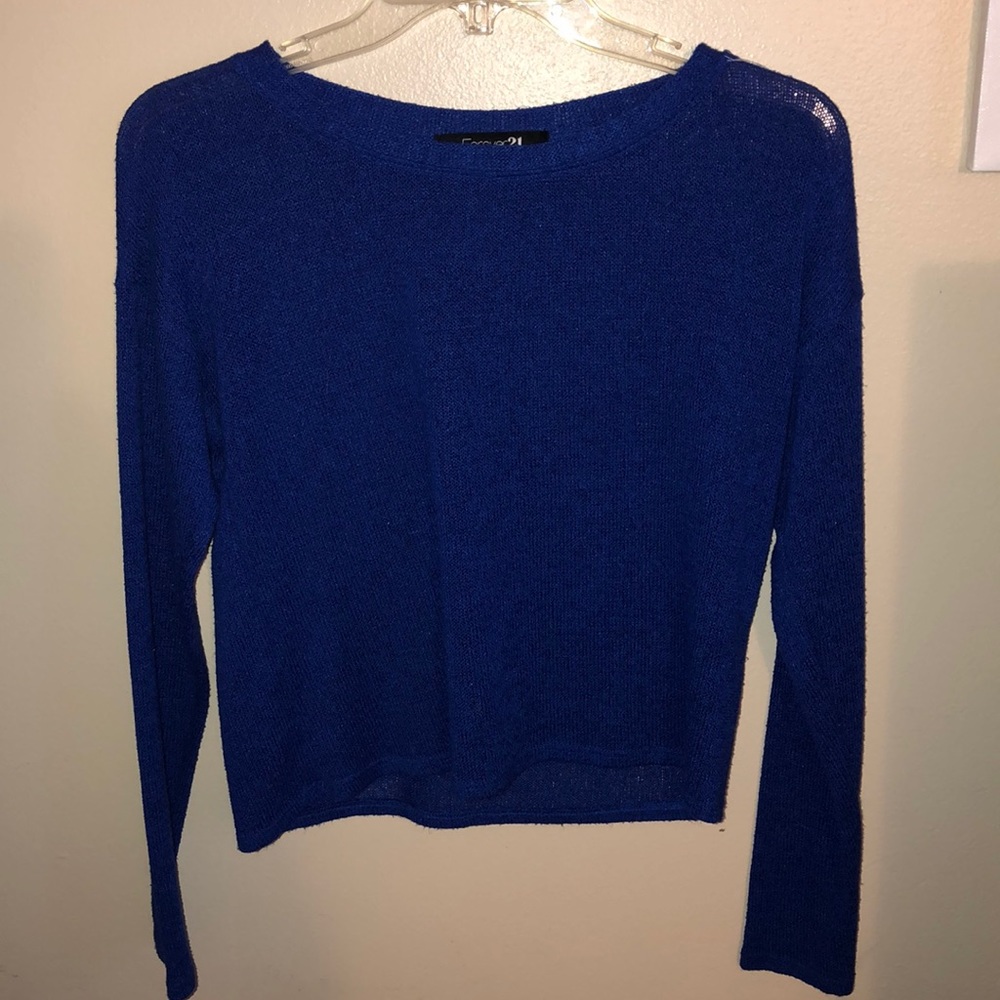 blue sweater